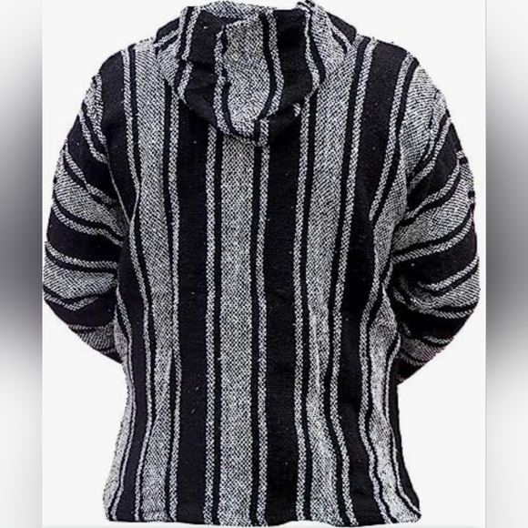 Black and Gray Striped Men's Shirt - Picture 3 of 4